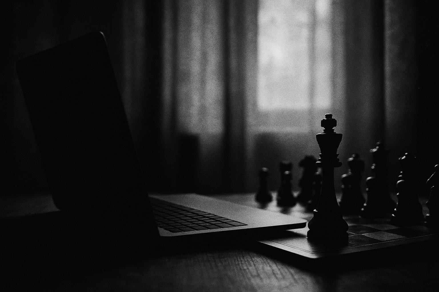 Grayscale editorial illustration: AI Personas Beat Humans At Building Exploitable Trust: The Real Risk Is Scale