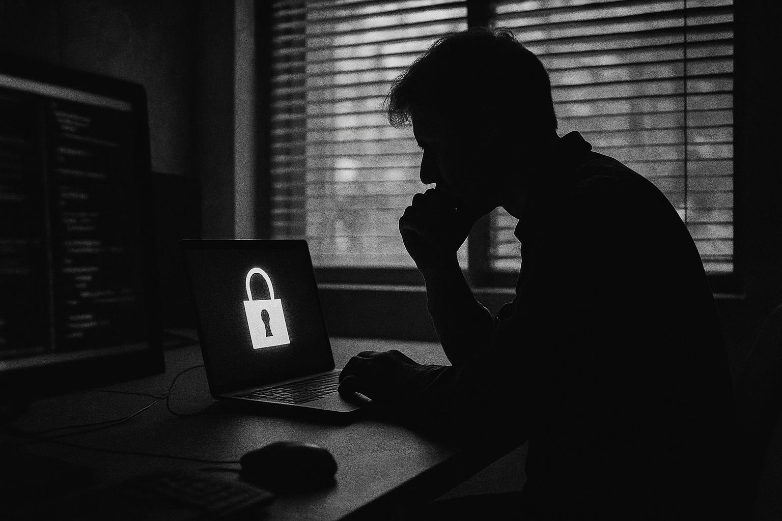 Grayscale editorial illustration: Anthropic Security Tests Let Its Own Models Breach Three Firms, A Cautionary Tale For Agentic AI