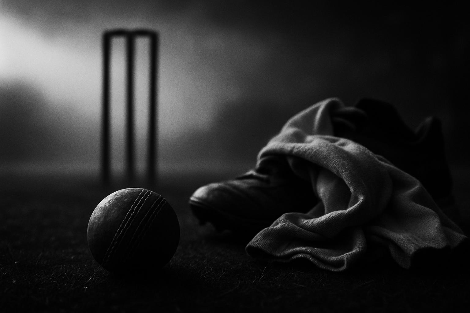 Grayscale editorial illustration: Auqib Nabi’s Call-Up Is Merit, And A Glimpse Of India’s Fast-Bowling Plan