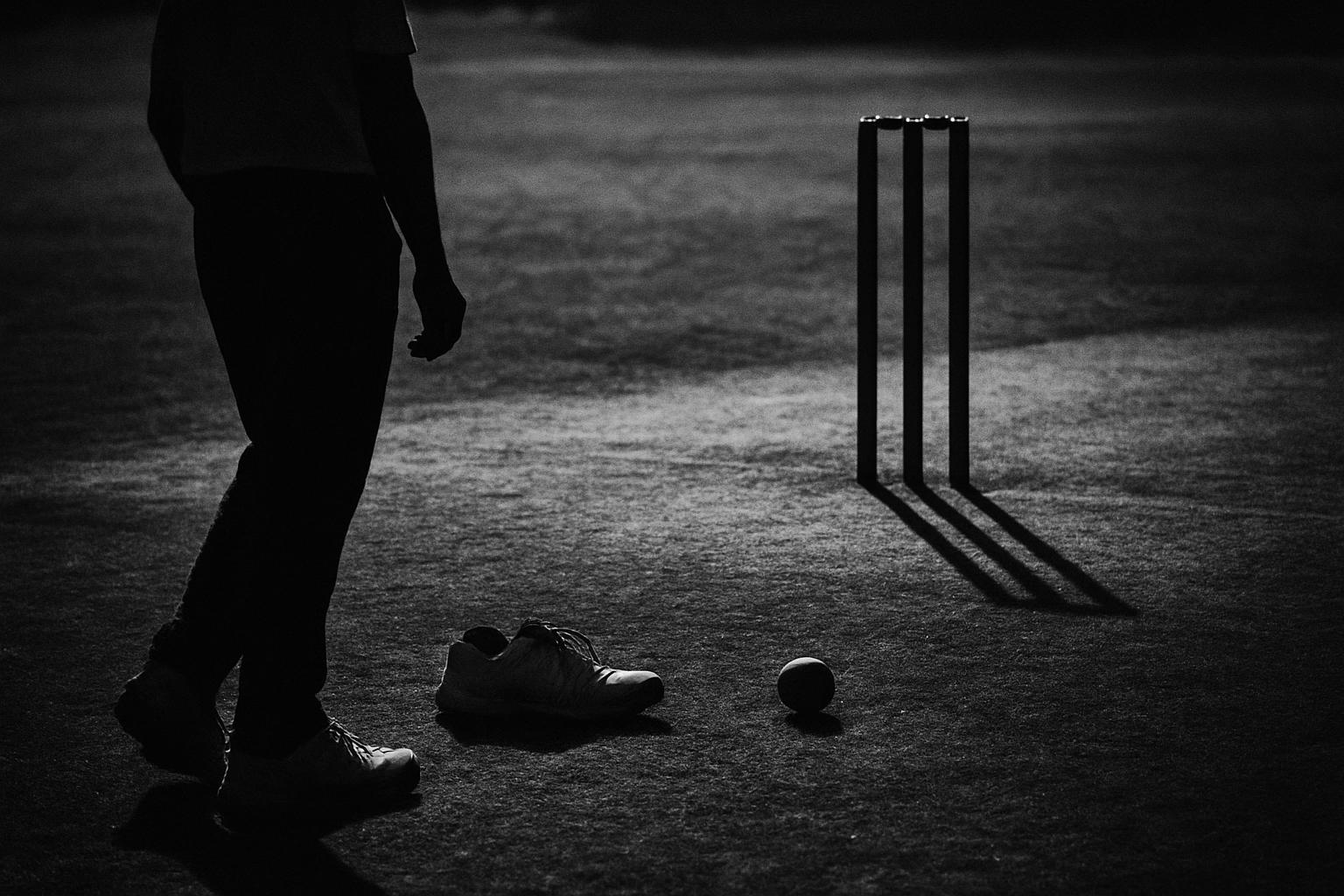 Grayscale editorial illustration: Bumrah Sits Out, India Rethinks The First Spell In Sri Lanka