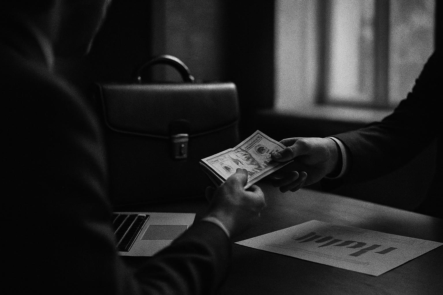Grayscale editorial illustration: Why Every Company Suddenly Wants to Be a Bank