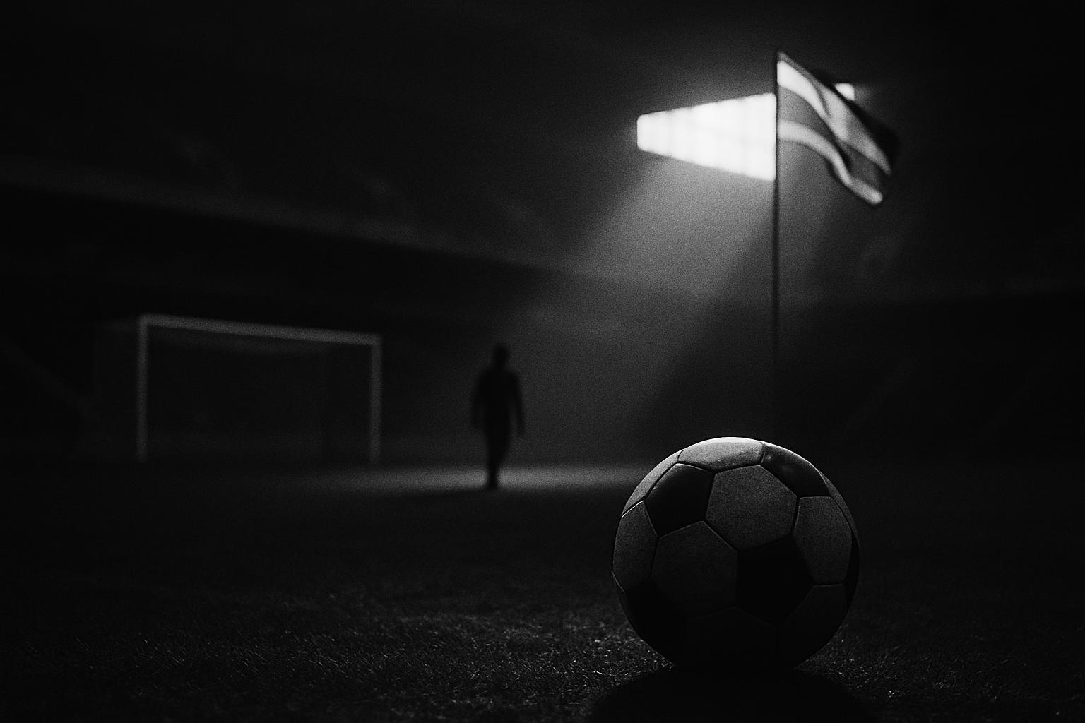 Grayscale editorial illustration: FIFA’s Retreat From Private Equity Is A Win For Governance, And A Signal To India