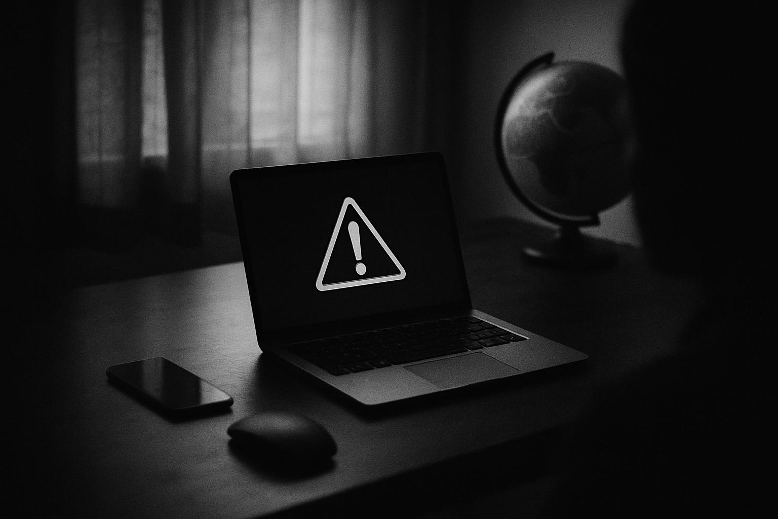 Grayscale editorial illustration: A Warning Is Not A Verdict: Parsing India’s Safe Harbour For Platforms